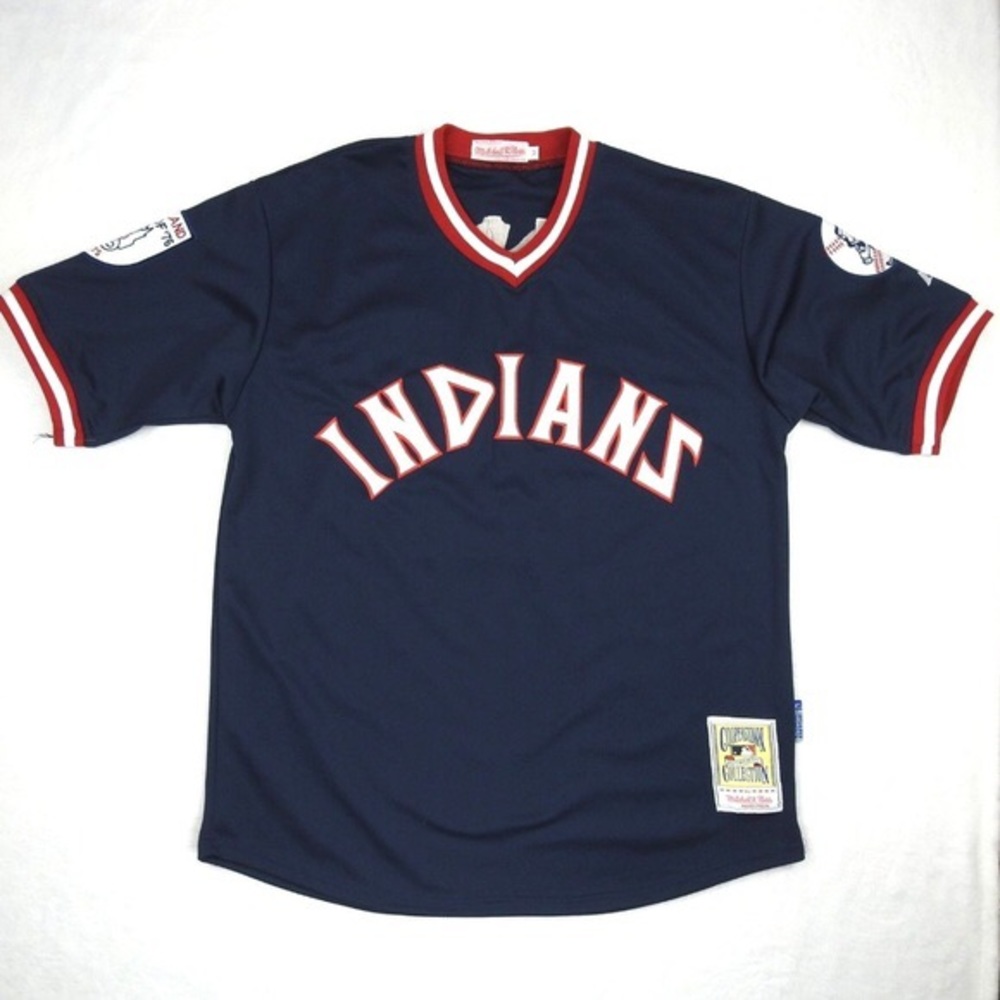 Mitchell & Ness Cleveland Indians Throwback Jersey